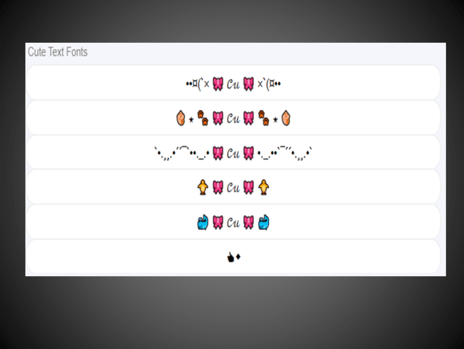 Cute Text Generator