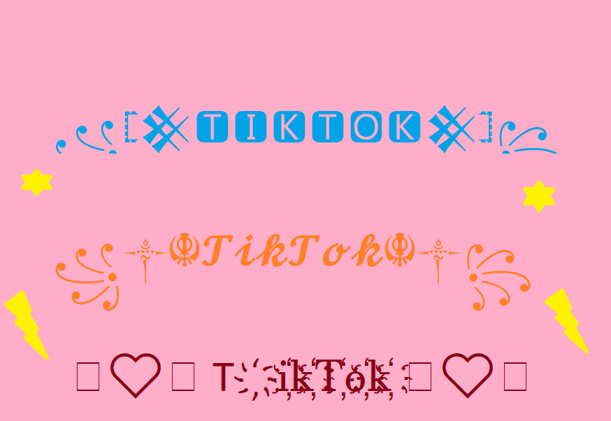 Tiktok Font Generator