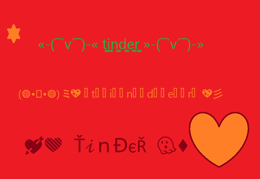 Tinder Font Generator