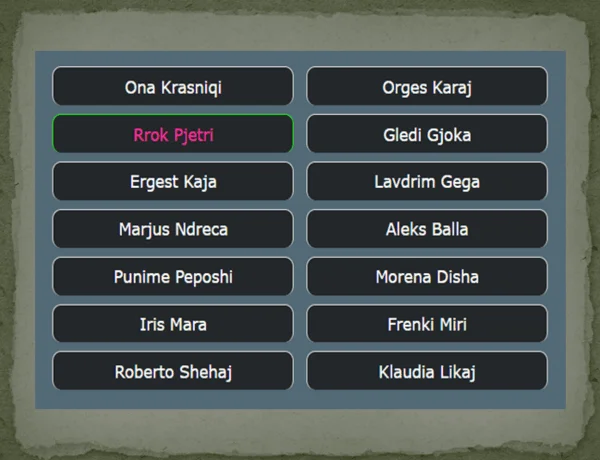 Albanian names