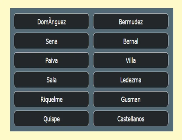 Argentinian surnames