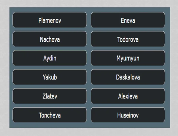 Bulgarian surnames