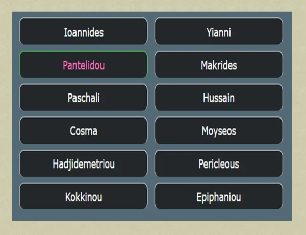 Cypriot surnames