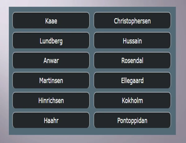 Danish surnames