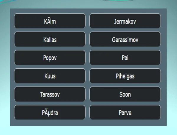 Estonian surnames