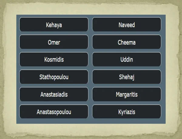 Greek surnames