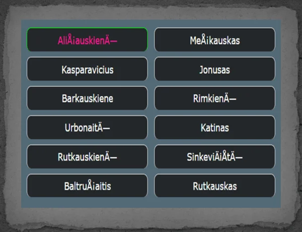 Lithuanian surnames