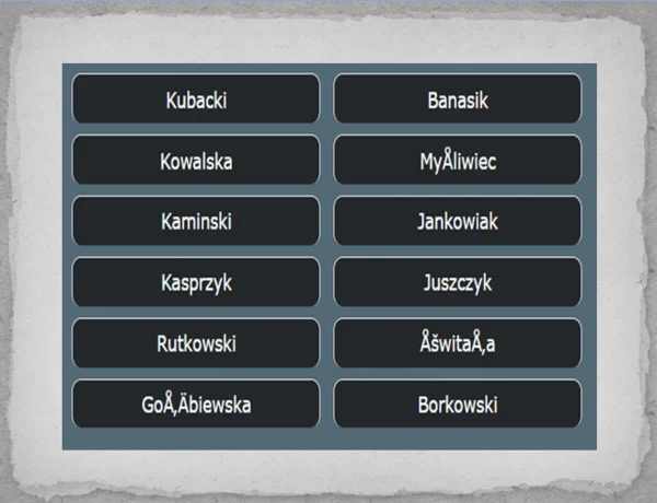 Polish surnames