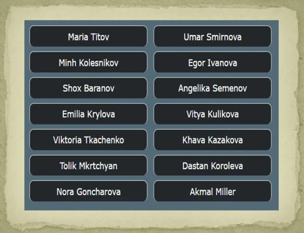 Russian names