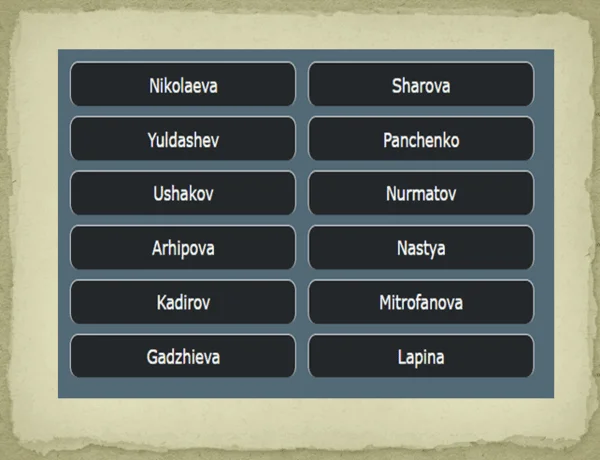 Russian surnames